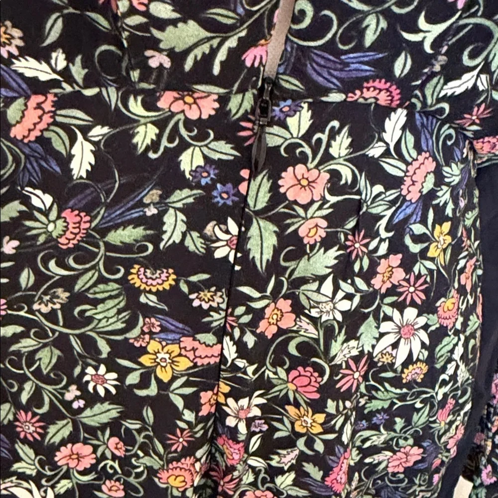 FARM Rio Black Floral Romper Size M